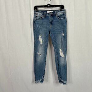KanCan Estilo Distressed Frayed Hem Denim Jeans Women's Size 9/28